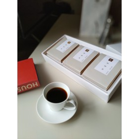 鮮豆房  咖啡禮盒 ~ 3個裝咖啡豆或咖啡濾掛的盒子+禮盒+提袋 <免運費>